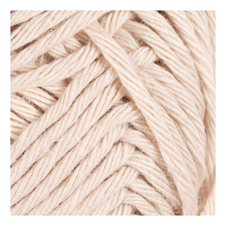 Creativ Company Baumwollgarn, Größe 8 8, L: 80-85 m, Sandfarbe, 50 g 1 Knäuel