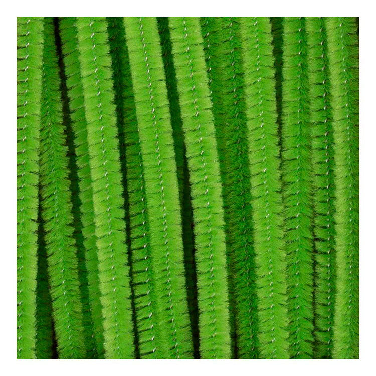 Creativ Company Chenille, L: 30 cm, Stärke 6 mm, lindgrün, 50 Stück 1 Box