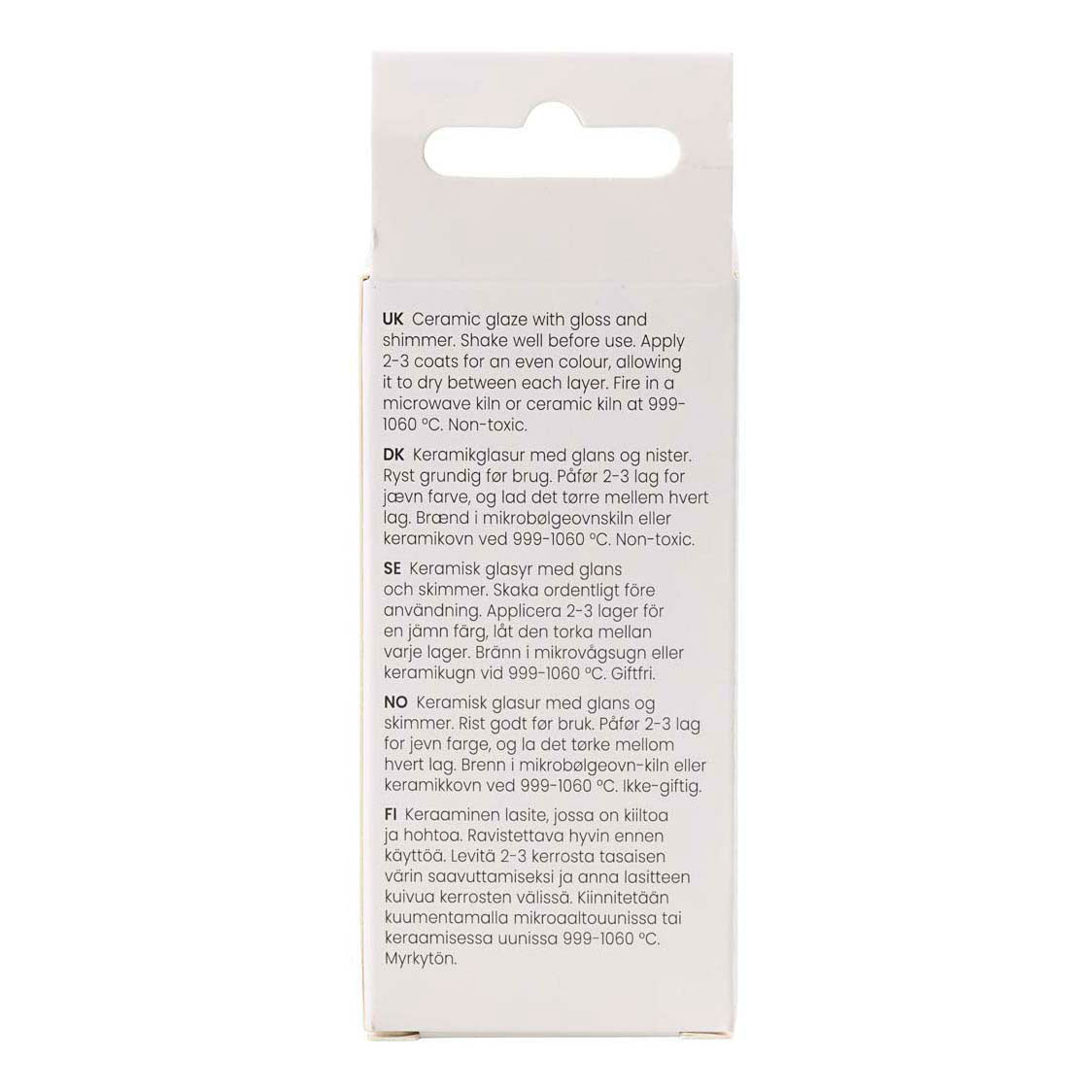 Creativ Company gesprenkelte Keramikglasur, 999–1060 °C, undurchsichtig, Tusk Tusk, 60 ml, 1 Flasche
