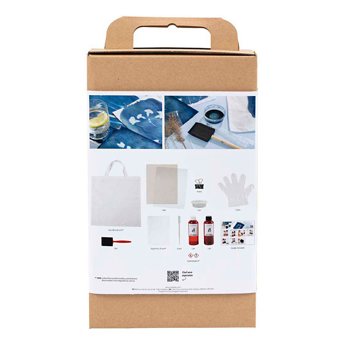 Creativ Company Hobby-Set Cyanotypie, Textil, blau, 1 Box