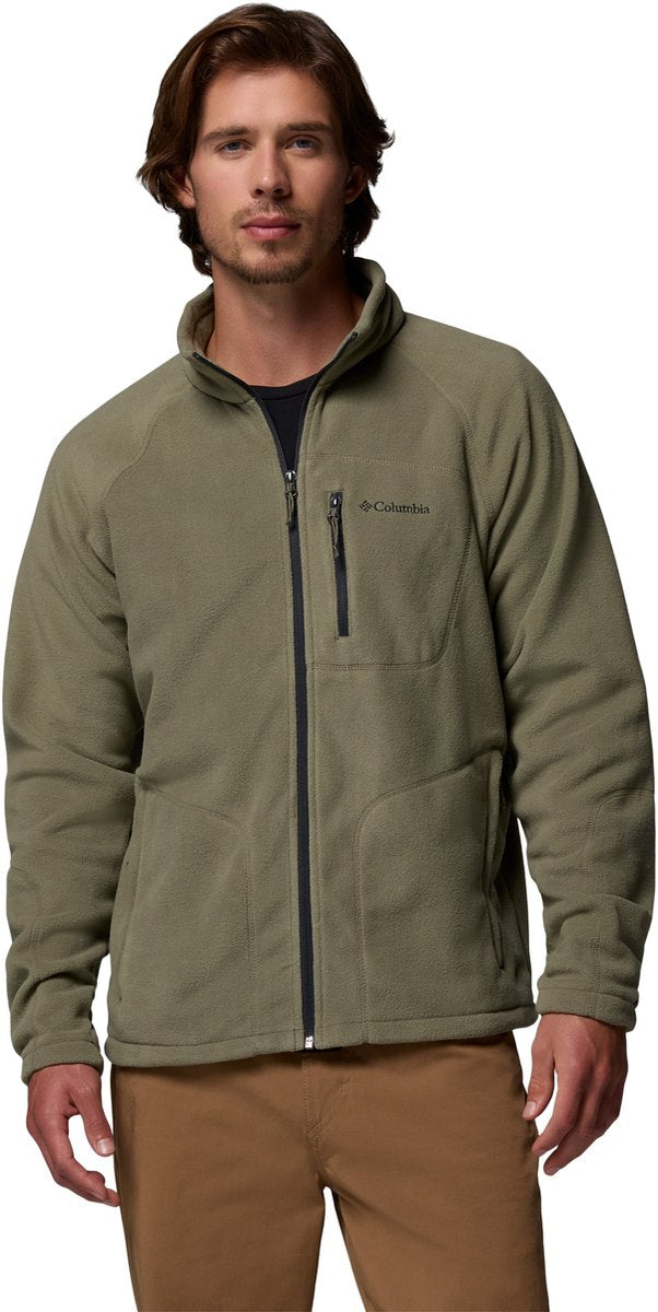 Columbia Fast Trek II Weste Herren mit Reißverschluss – Fleeceweste Herren – Outdoorweste – dunkelgrün – Größe L