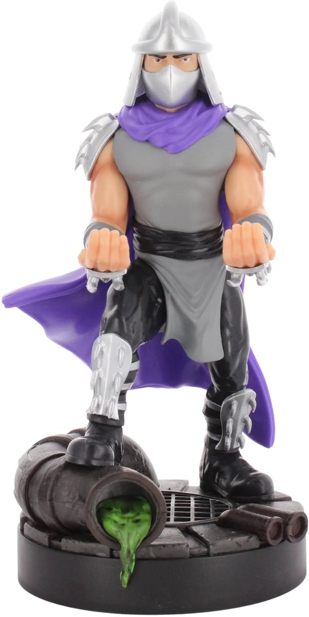Cableguys Teenage Mutant Ninja Turtles – Shredder – Figurenständer für Telefon | Controller | Ladekoffer (Kabelbinder original)
