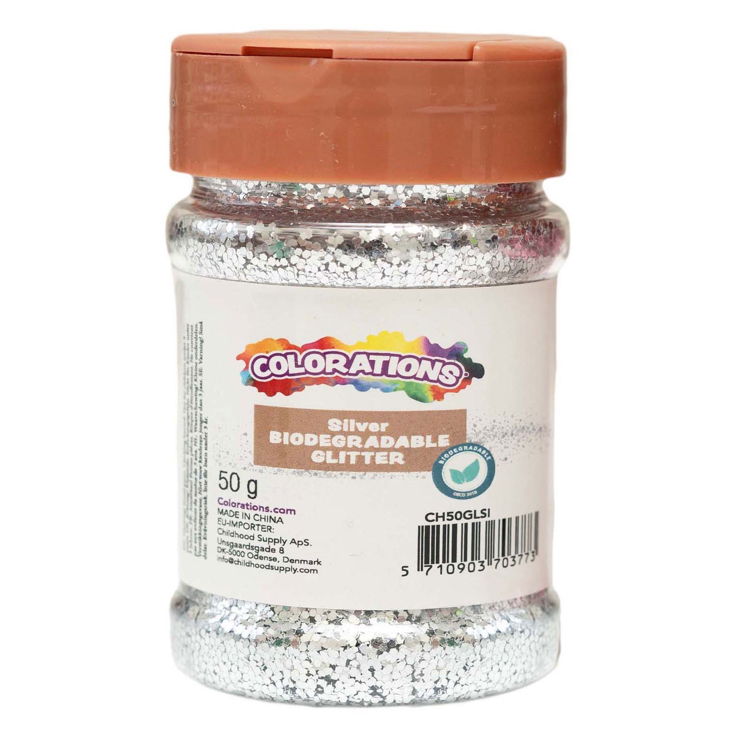 Färben - biologisch abbaubares Glitzer Silber - 50g