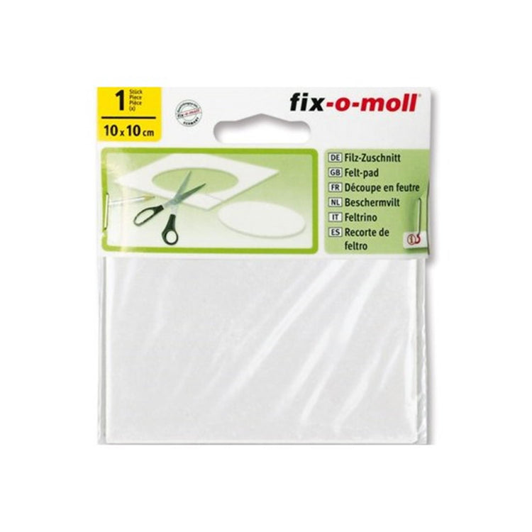 Fix-o-moll Filzgleiter 10x10cm weiß
