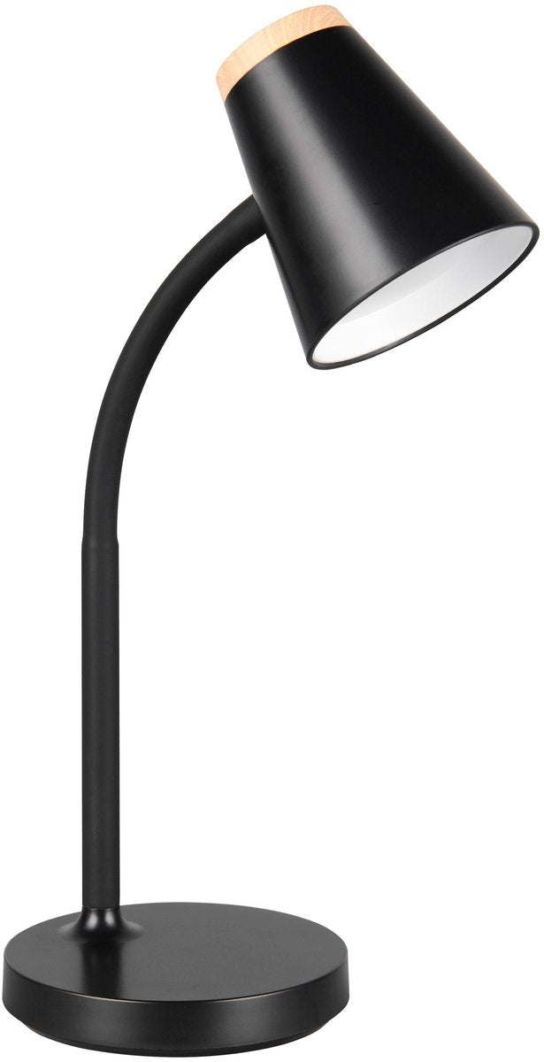 Rl Live Your Light Reality Pongo - Tischlampe - Schreibtischlampe - Schwarz - inkl. 1x SMD 4,5 W - flexibel - LED-Platine mit Hochspannung - nicht dimmbar