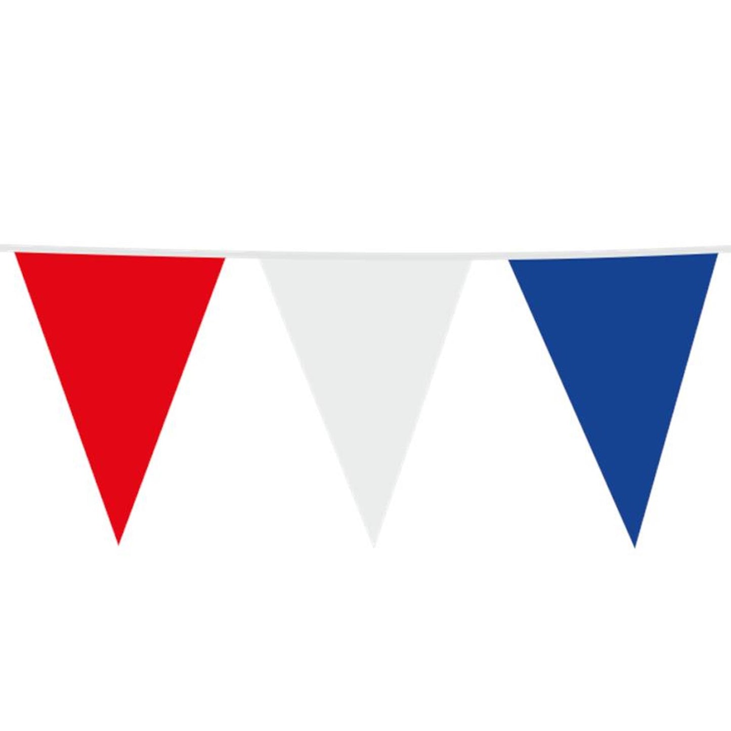 Globos Riesenfahnenkette rot-weiß-blau 10m
