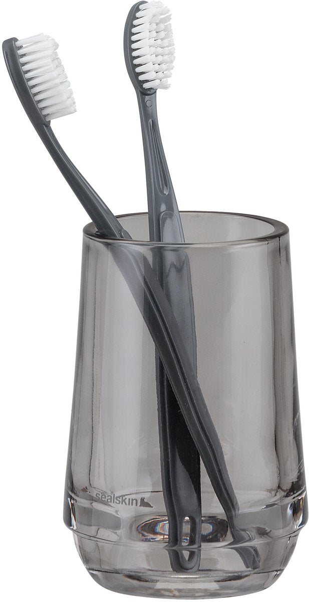 Sealskin Mood – freistehender Zahnputzbecher – Grau