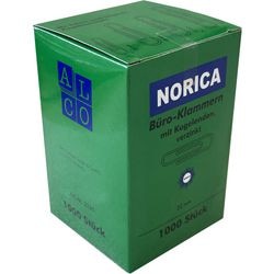 Büroklammern Norica 1000 Stück Silber
