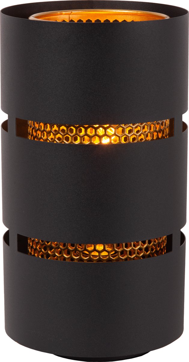 Lucide rosas - Tischlampe - ø 16 cm - 1xe27 - schwarz