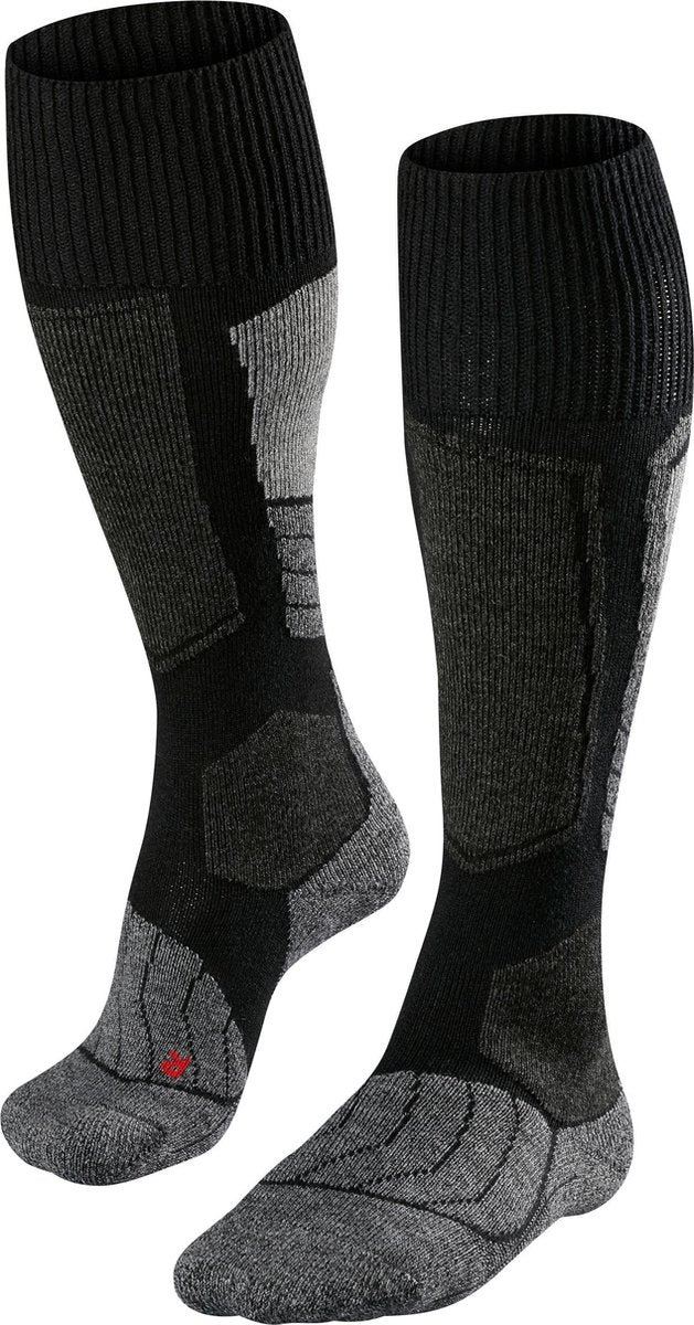 Falke sk1 warme Skisocken aus dickem Woll-Funktionsmaterial Damen Schwarz - Größe 39-40