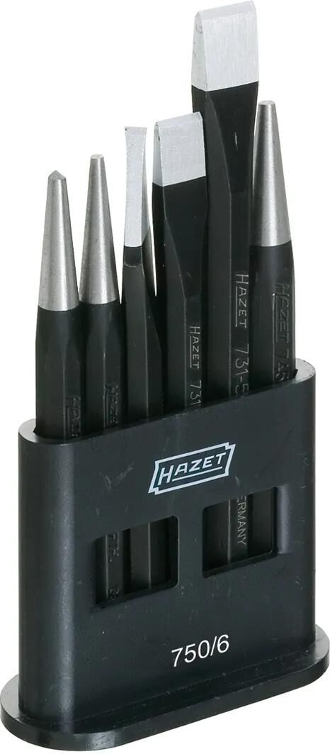 Hazet -Meißel und Kerne 6PC 750 6 gesetzt