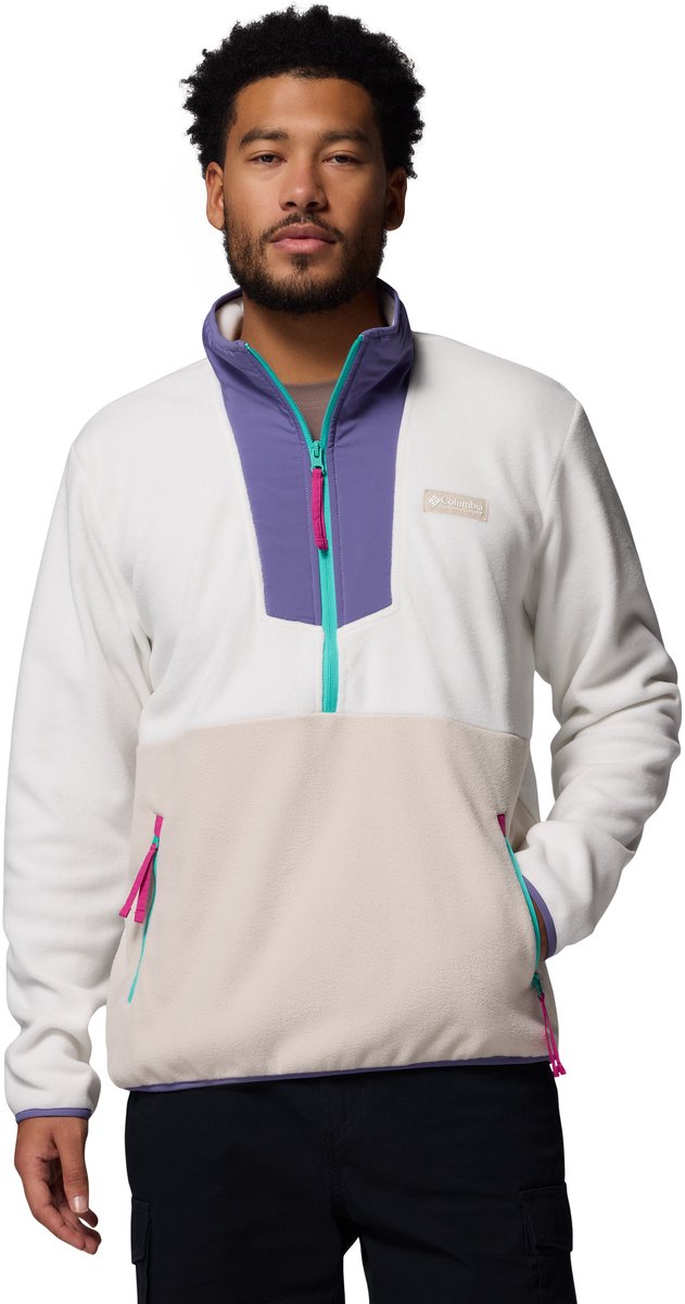 Columbia Sequoia Grove™ Fleece-Herrenpullover mit halbem Reißverschluss – Sea Salt, Stormwatch