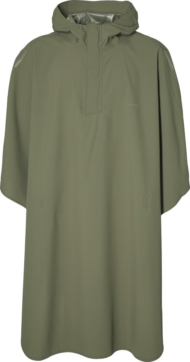 Basil Poncho Hoga Unisex Olivgrün Einheitsgröße
