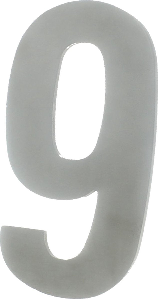 Starx Hausnummer 130x3mm Edelstahl 9