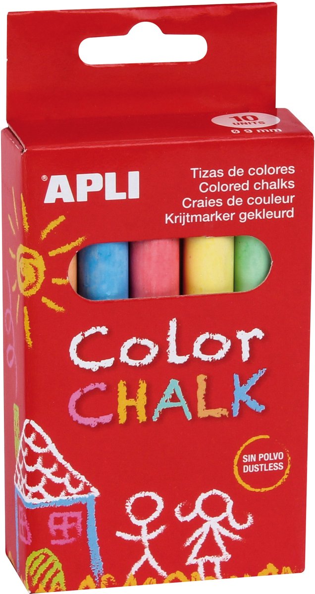 Apli Kinderkreide-Sortiment 10-teilig