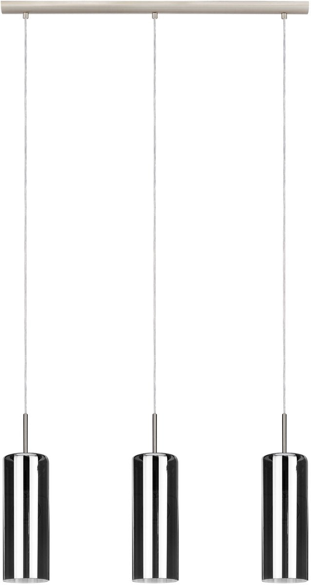 Eglo Selvino Hängelampe – E27 – 71 cm – Rauchglas – Schwarz