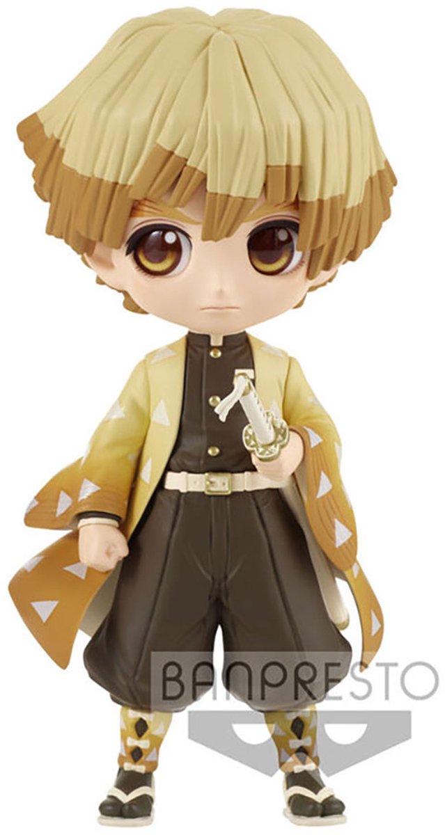 Banpresto Dämonentöter Zenitsu Agatsuma Dämon Q Posket Figur 14 cm gelb