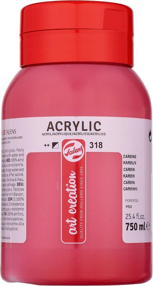Talens Art Creation Acrylfarbtopf 750 ml Karmin 318