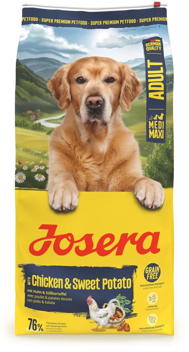 Josera Huhn Süßkartoffel – Hundefutter – Medium Maxi Adult – 12,5 kg