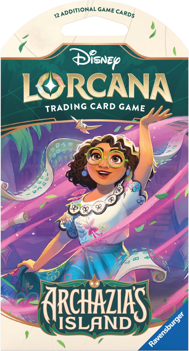 Disney Lorcana Archazias Insel – Sammelkarte – Boosterpackung mit Ärmeln – 12 Karten