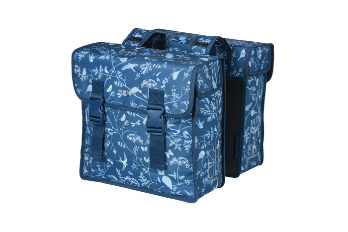 Basil Wanderlust Doppel-Fahrradtasche, Indigoblau