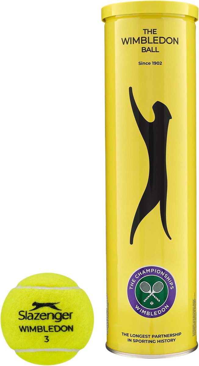 Slazenger Wimbledon Tennisbälle 2024 – Tube 3 Tennisbälle
