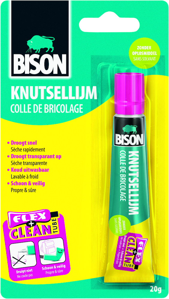 Bison BI-6309079 Bastelkleber 20 Gramm Lösungsmittelfreie Blase