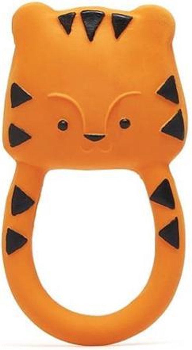 Lanco Toys Lanco Gummi-Beißring – Nalu der Tiger – Orange
