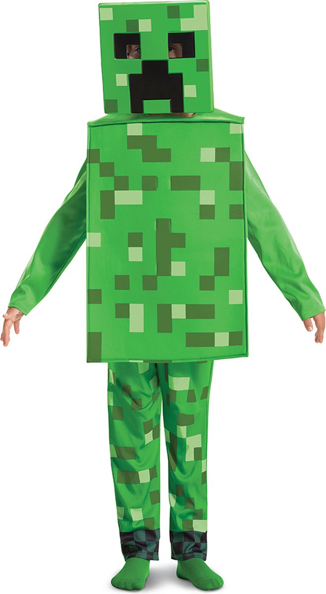 Verkleidung Minecraft (Mojang), Creeper Fancy Dress Up, Größe M (7-8 Jahre), Jungen