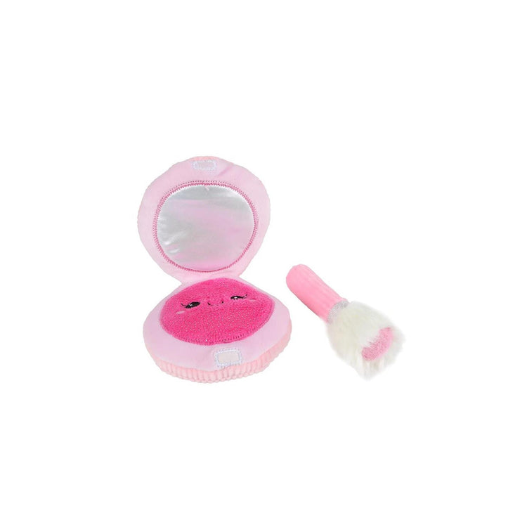 Glamour Puderdose Plüsch 2fach 10cm