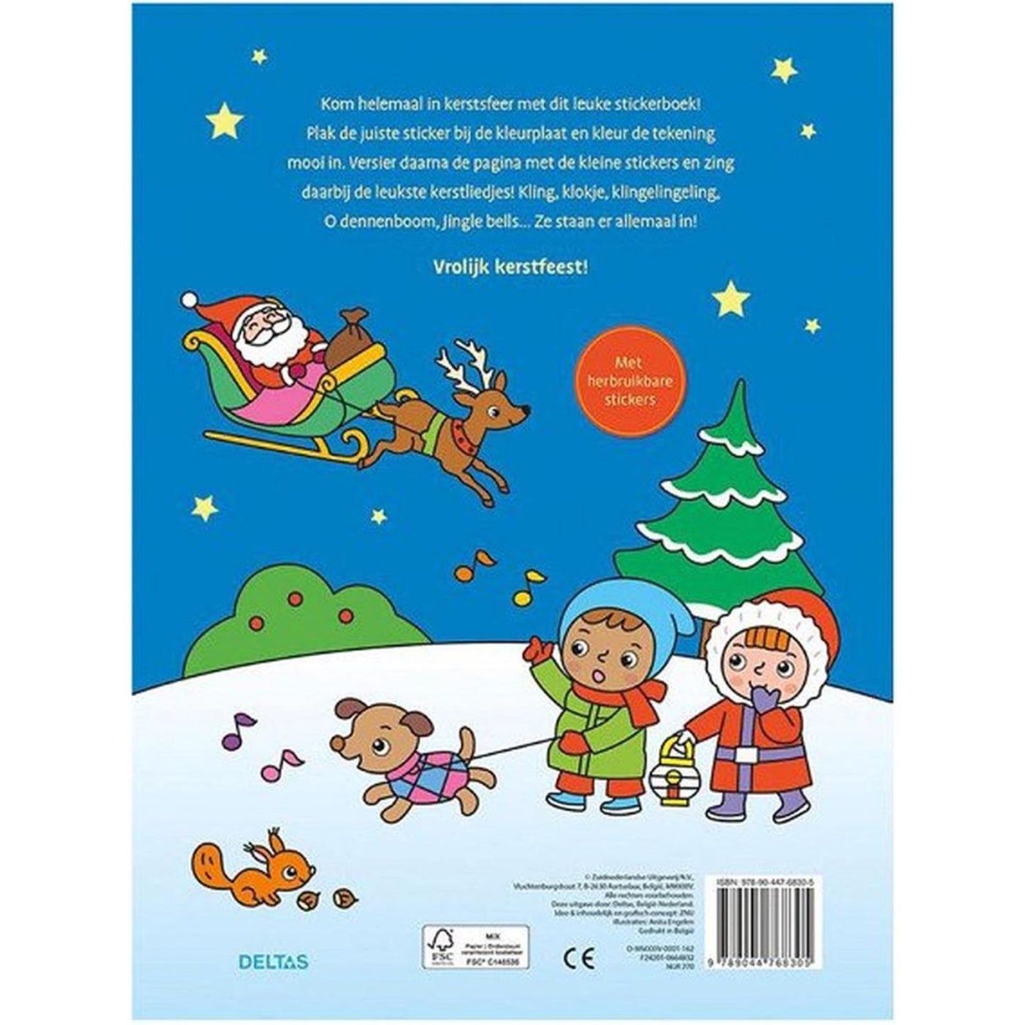 Deltas Mal- und Stickerbuch Weihnachtslieder
