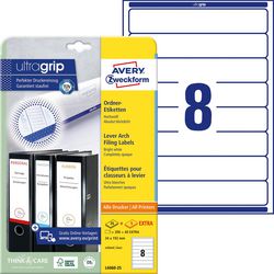 Broschürenetiketten Avery L6060-25 weiß 192 x 34 mm 200 Etiketten