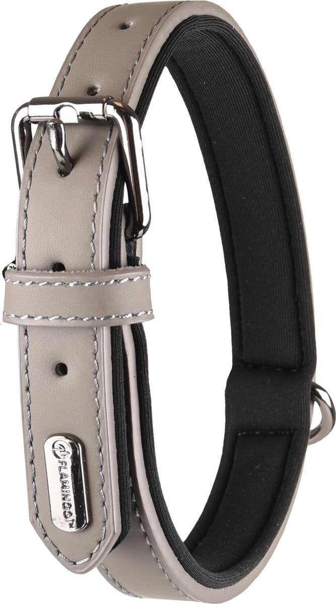 Flamingo Binti mit Neopren - Halsband Hunde - Halsband Binti grau xxl 52-62cm 30mm - 1St - 123384 - 1Stk