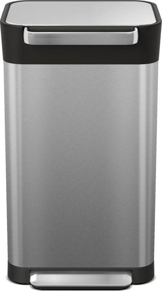 Joseph Joseph Intelligent Abfalleimer Titan Slim – Edelstahl – 30 l – Silber