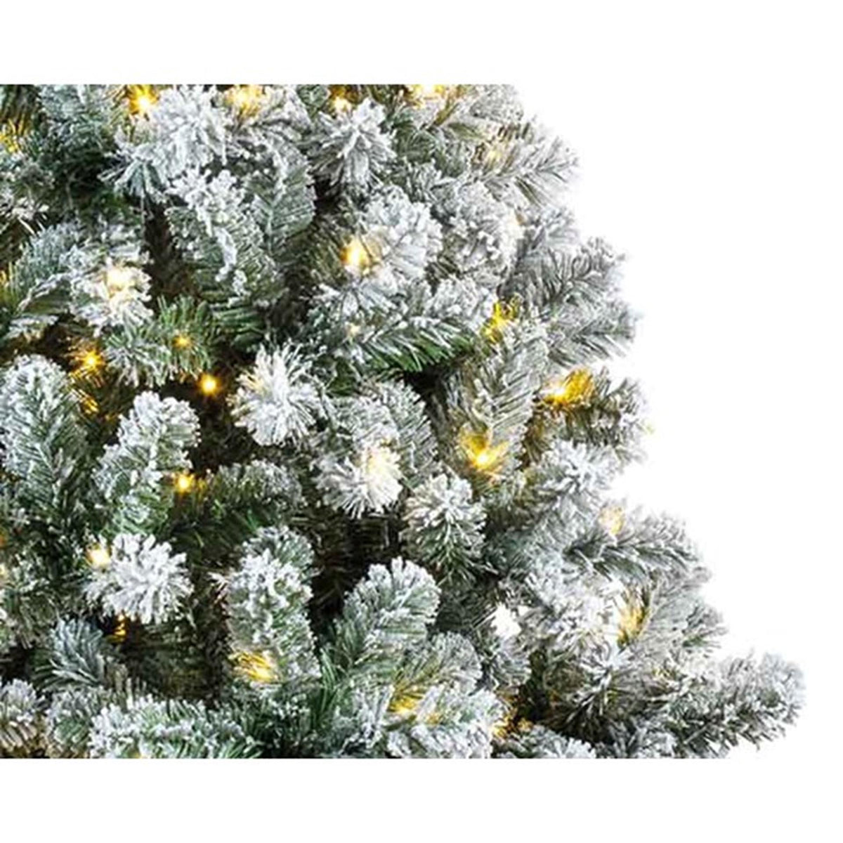 Everlands Weihnachtsbaum Kaiserkiefer verschneit 150cm+LED
