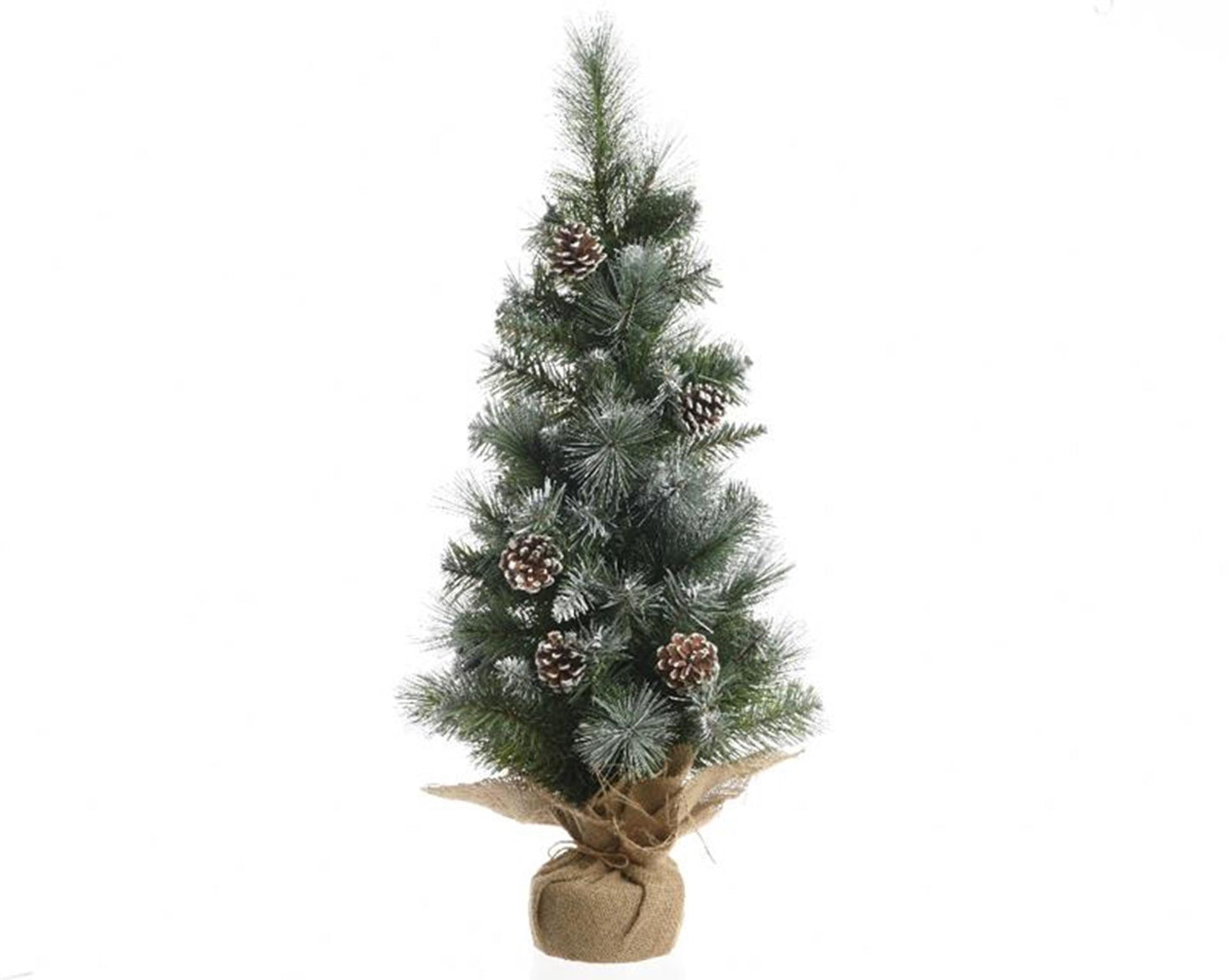 Everlands Weihnachtsbaum gefrostet 60cm mit Deko