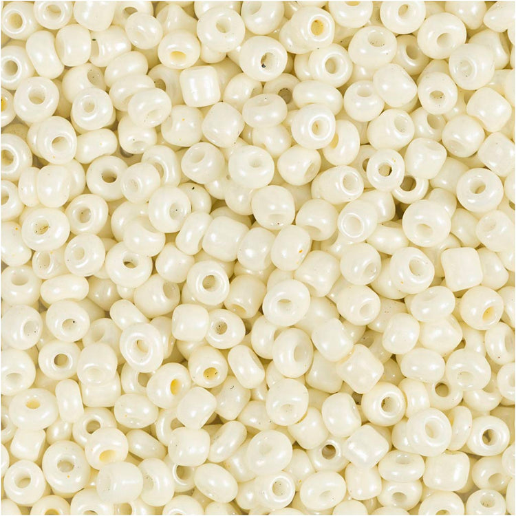 Creativ Company Rocailles, D 3 mm, Größe 8 0, Lochgröße 0,6-1,0 mm, Perlmutt, 25 g 1 Box