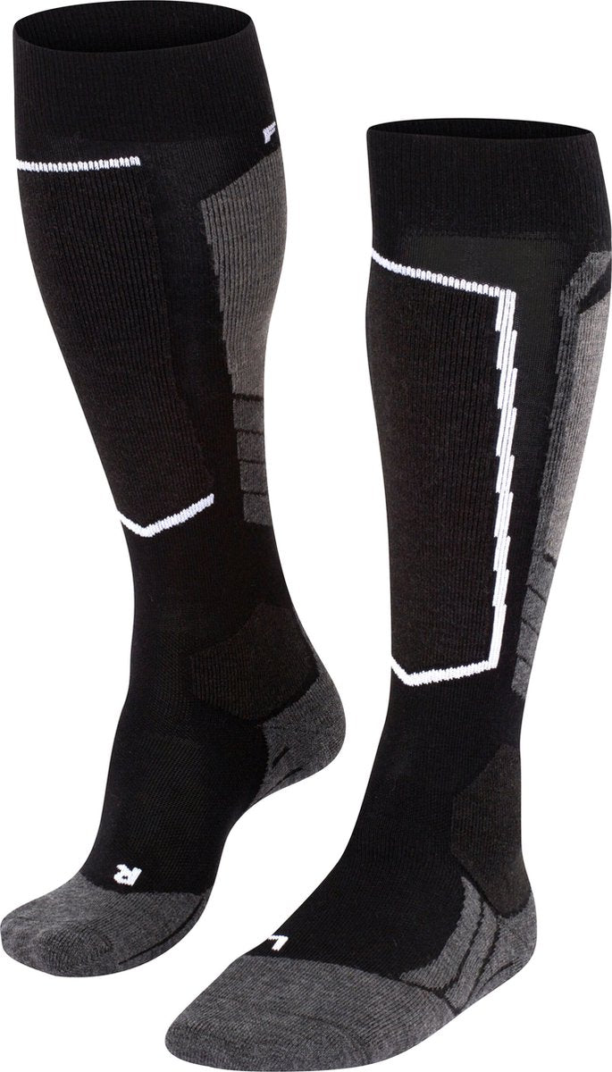 Falke Sk2 Wool warme dicke Wolle Funktionsmaterial Skisocken Damen Schwarz - Größe 35-36