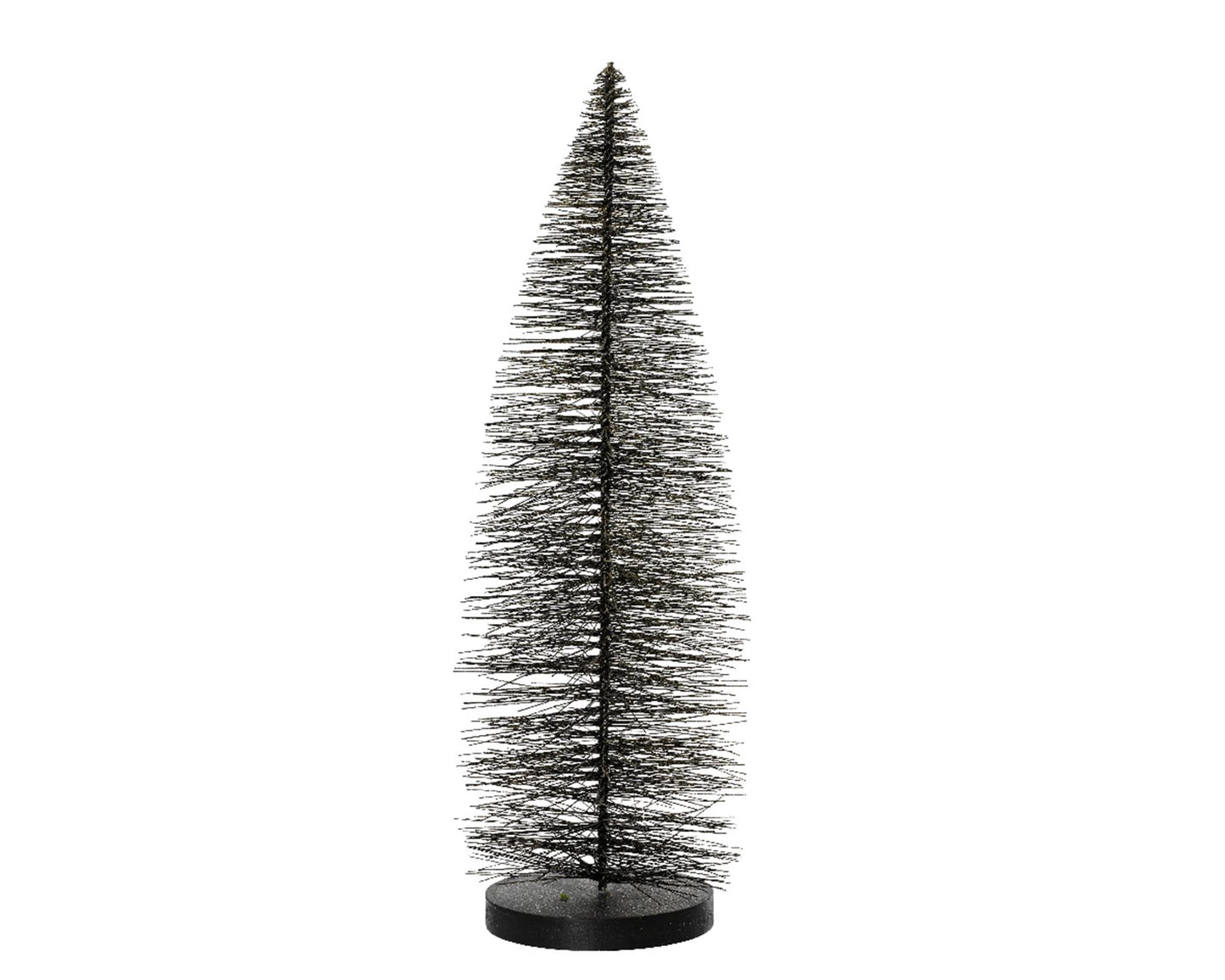 Decoris Weihnachtsbaum 30cm schwarz mit Gold