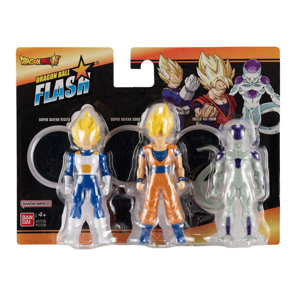 Bandai Dragon Ball Flash-Serie Figuren 10 cm – 3 Stück.