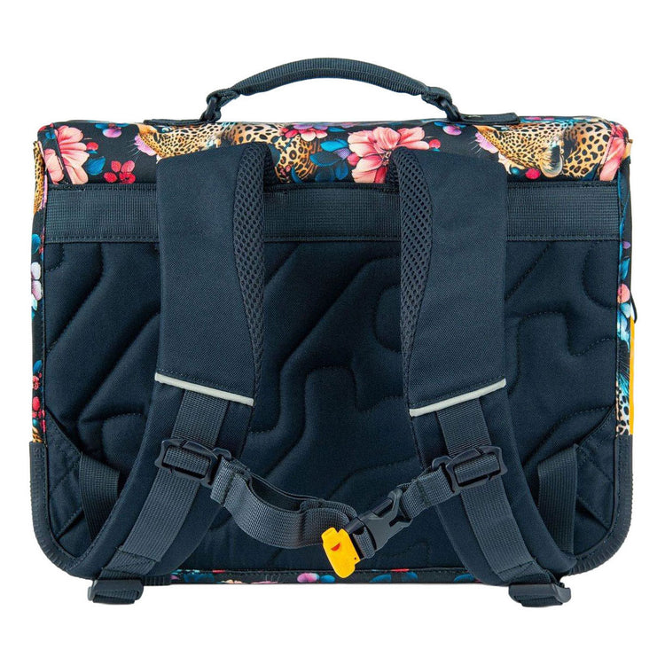 Stones and Bones Schulranzen mit floralem Ambush-Motiv aus Indigo-Zedernholz