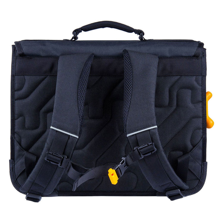 Stones and Bones Schultasche „Wolf“ in Marineblau und Zedernholz