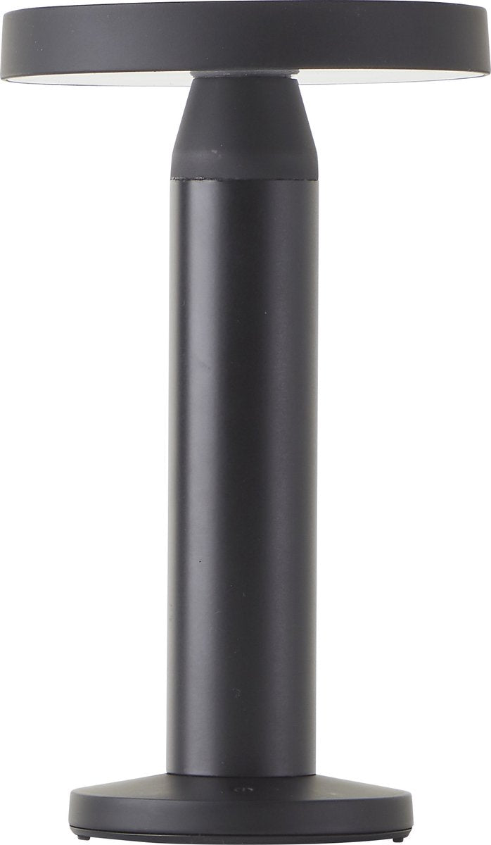 Brilliant Magua – Tischleuchte für den Außenbereich – LED 2 W – ø 22 cm – Solar – 220 lm – 4000 K – dimmbar – IP44 – wiederaufladbar über USB – Schwarz