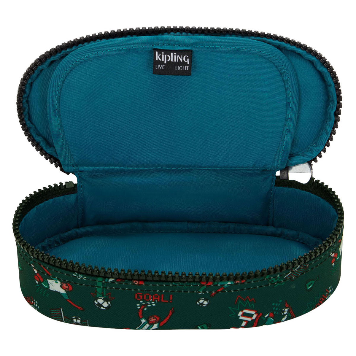 Kipling Duobox Federmäppchen mit Fußball-Aufdruck