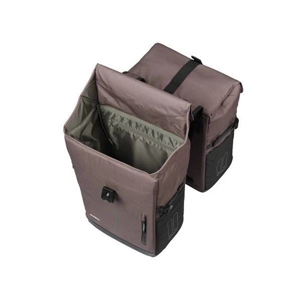 Basilikum Doppelfahrradbeutel MIK 30 Liter 16 x 27 x 38 cm braun