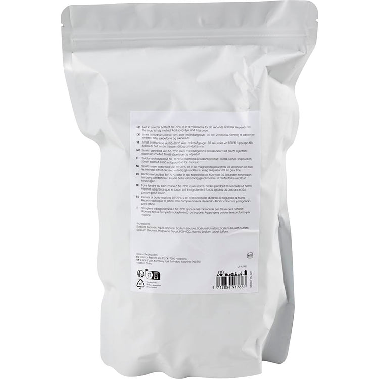 Creativ Company transparente Seifenbasis, Granulat, 1000 gr 1 Box