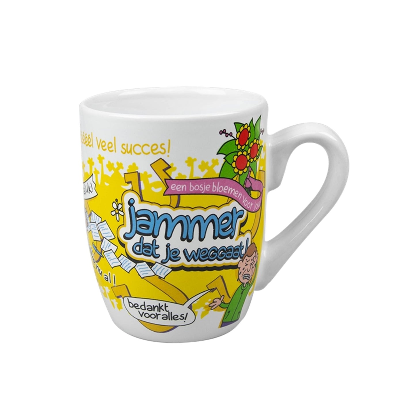 Cartoon-Tasse von Paperdreams – Es tut mir leid, dass du gehst