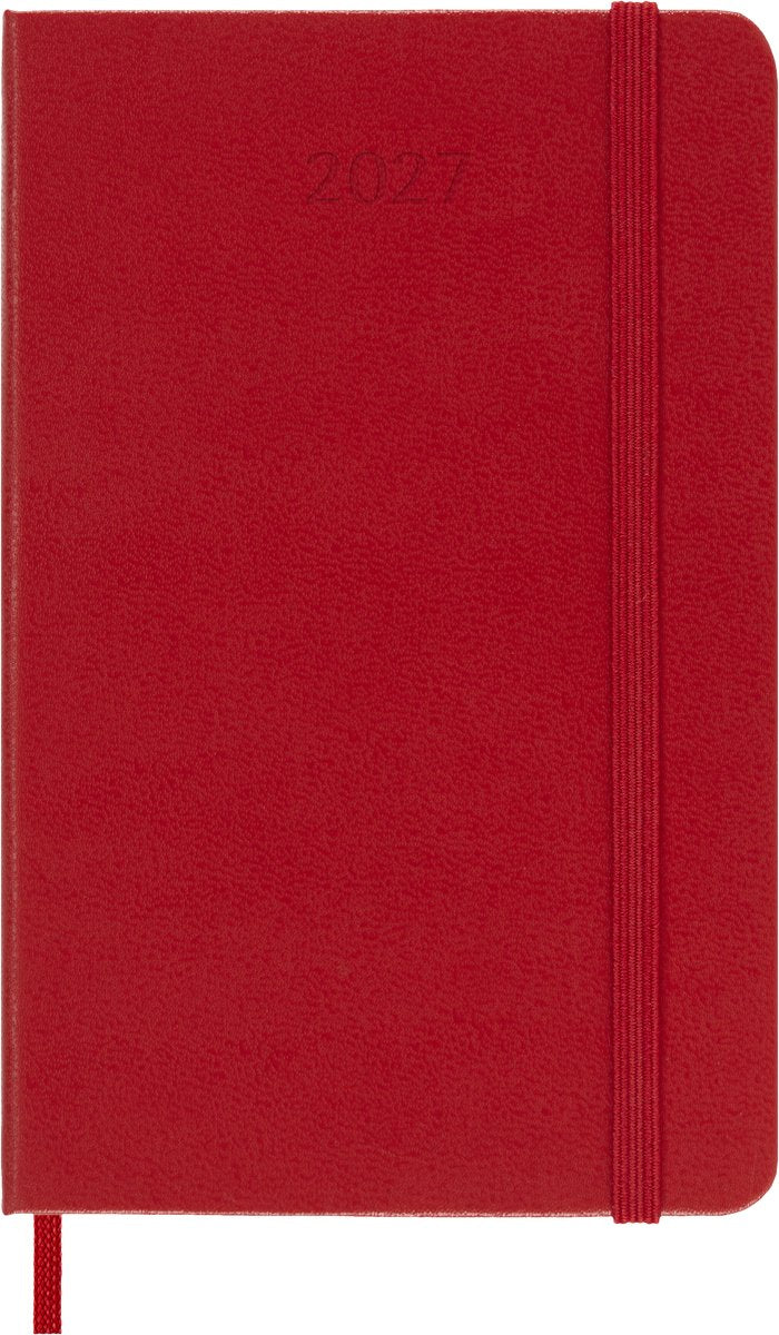 Moleskine 12-Monats-Tagebuch – 2027 – täglich – Tasche – Hardcover – rot