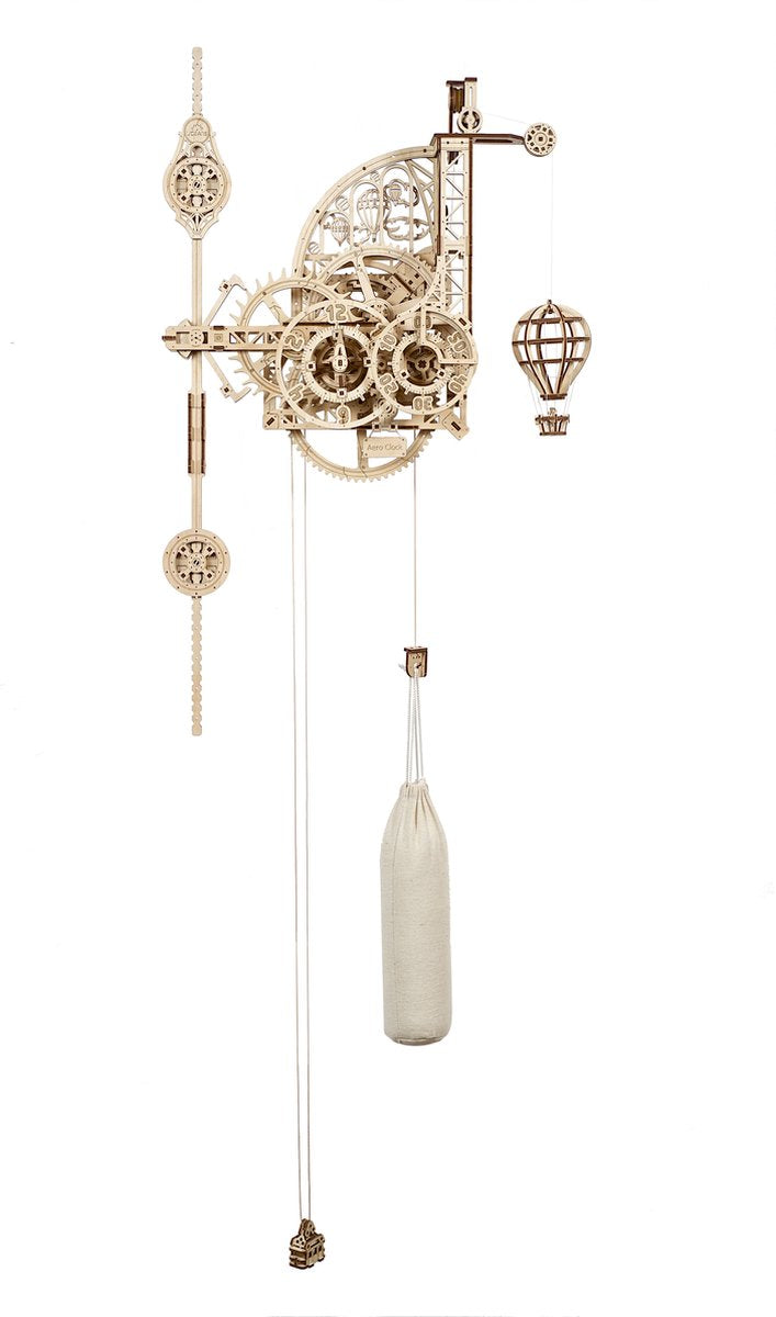 Ugears 3D-Holzmodell – Aero-Wanduhr
