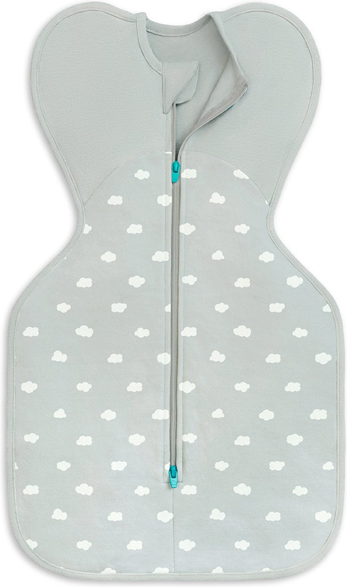Love to dream™ Babyschlafsack swaddle up™ – Pucken – Baby 0–3 Monate – 3,5–6 kg – ganzjährig – 1,5 Tog – Oliv